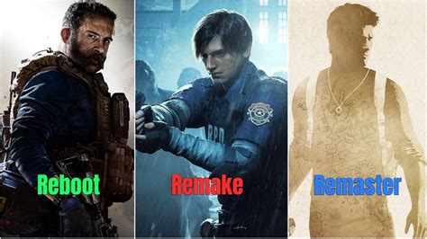 remaster vs remake|difference between remake and remaster.